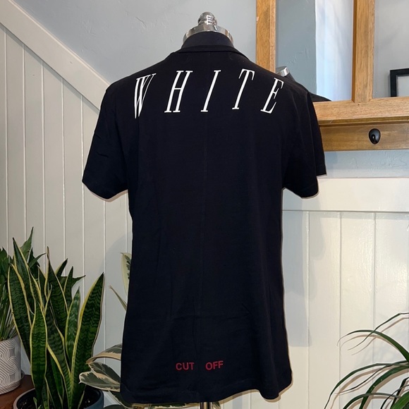 OFF-WHITE Othelo's Wolf Tee in Black All Over - Picture 3 of 10